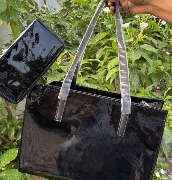 Black Tote with wallet